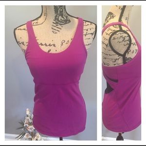 Lululemon sz 8 purple with mesh back